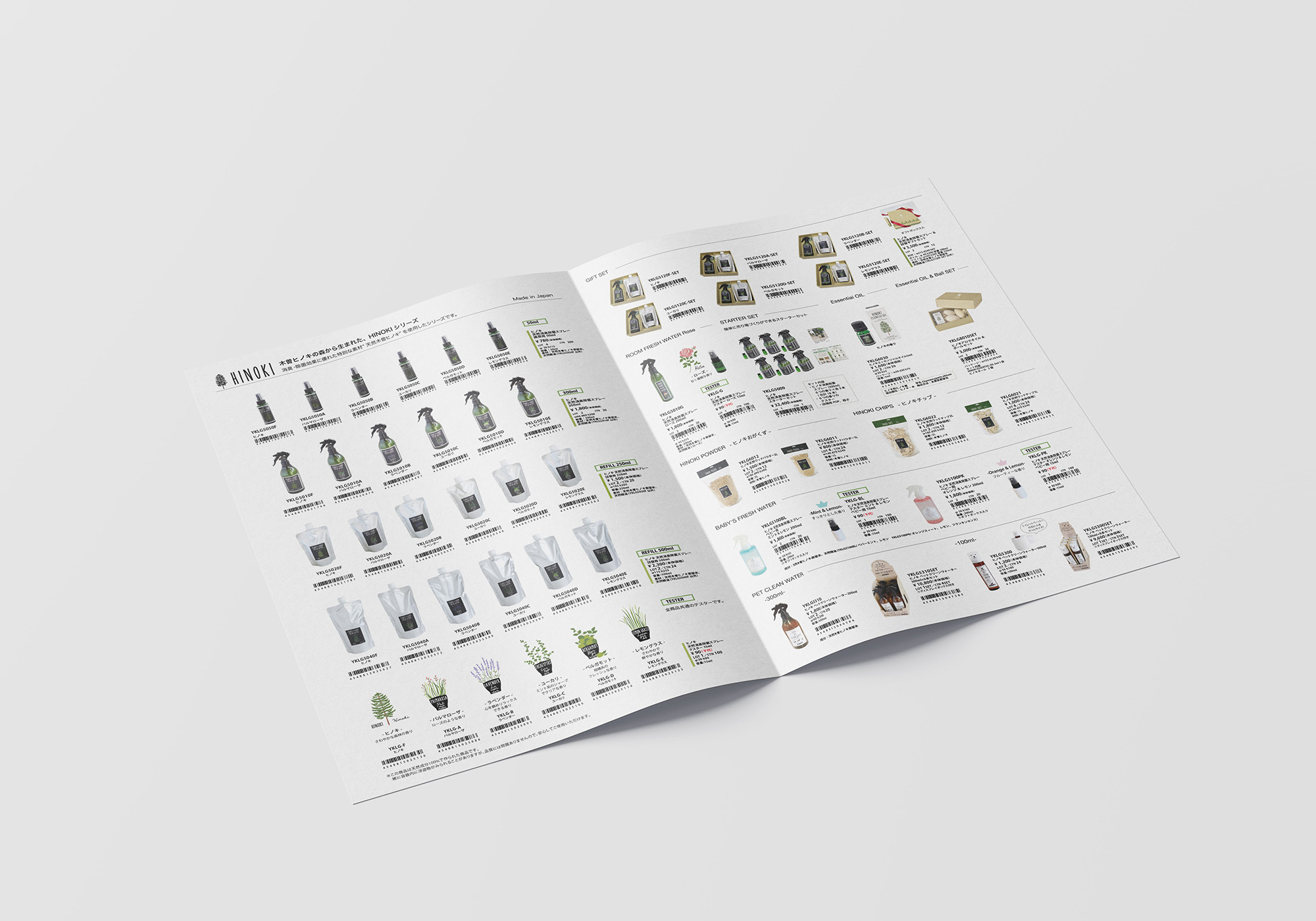 Hinokisprayチラシ裏